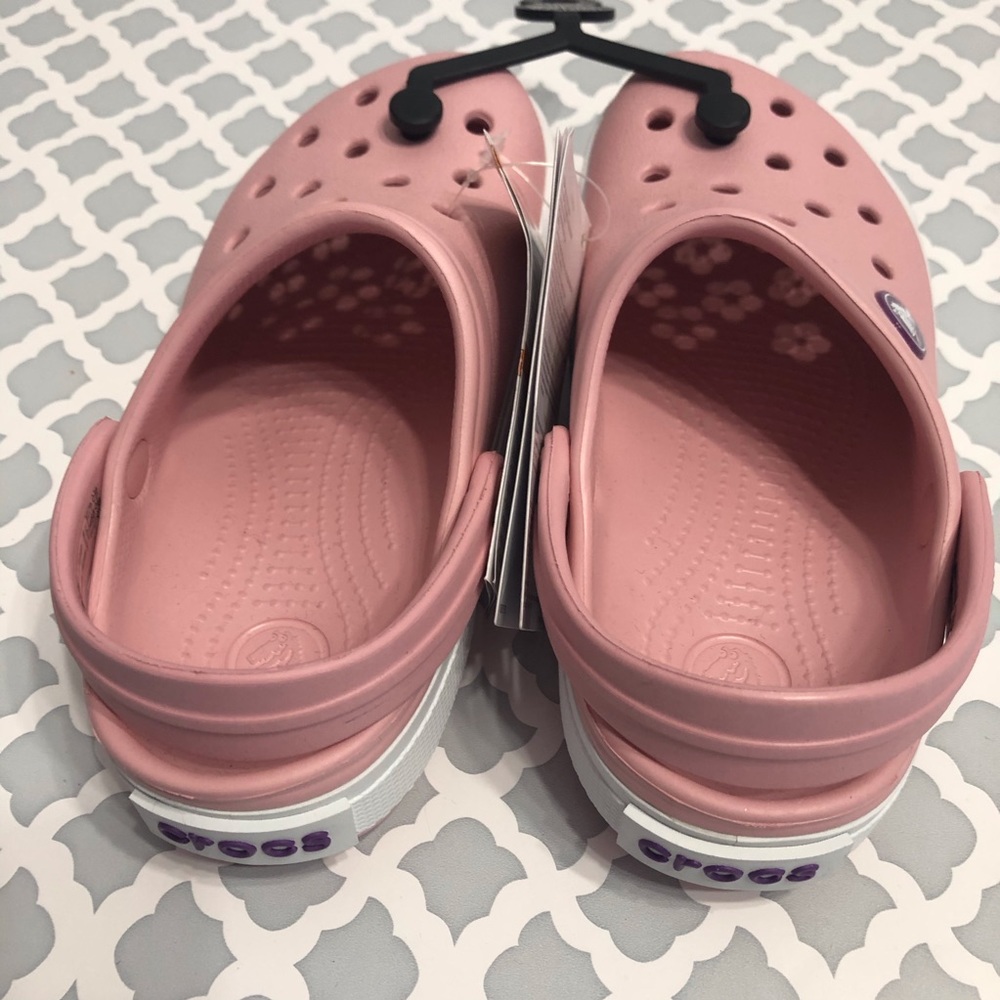 Girl’s Croc Pink Crocband II Shoes - Picture 9 of 10
